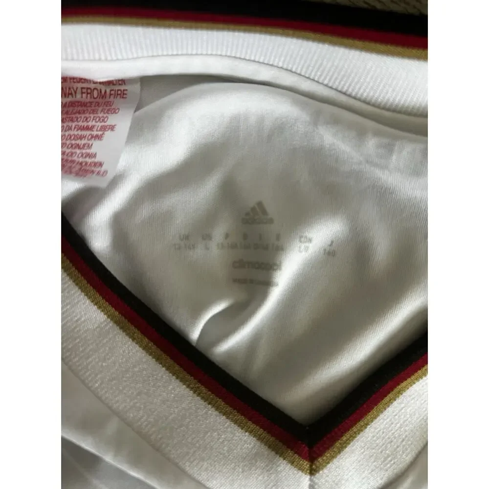 adidas Germany National Team Soccer Jersey Size L White/Black FIFA Champs 2014